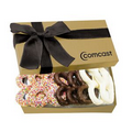 The Executive Chocolate Covered Pretzel Box - Gold